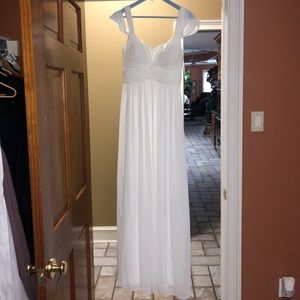 Long white formal dress
